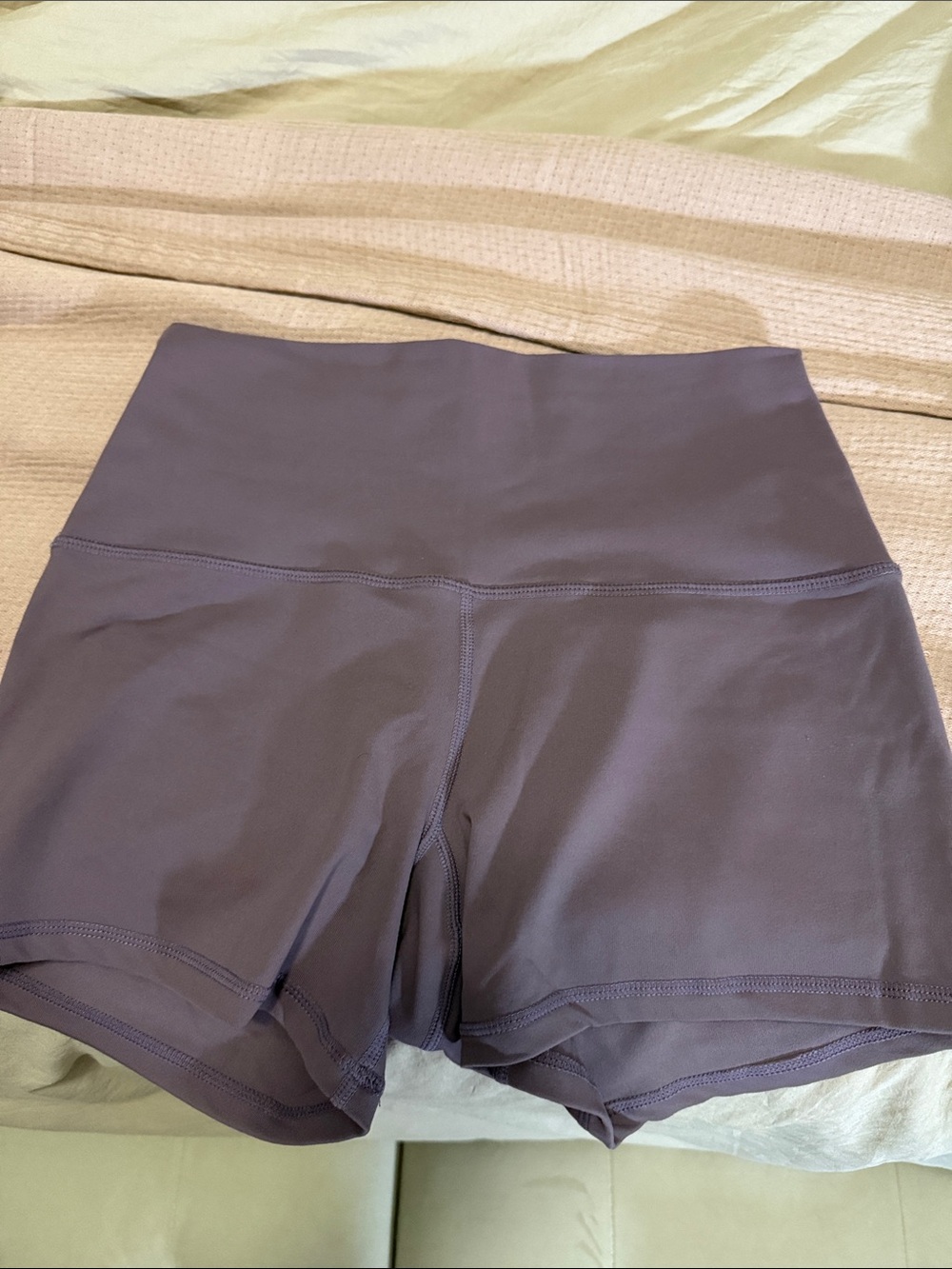 Born Primitive High-Waist Athletic Shorts in Lavender Gray